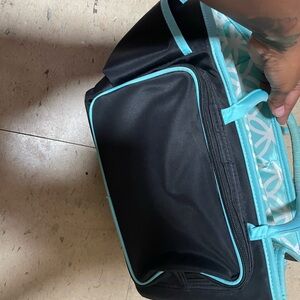 Black and Teal Tote Bag